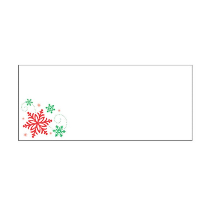 White Envelope With Snow Flake