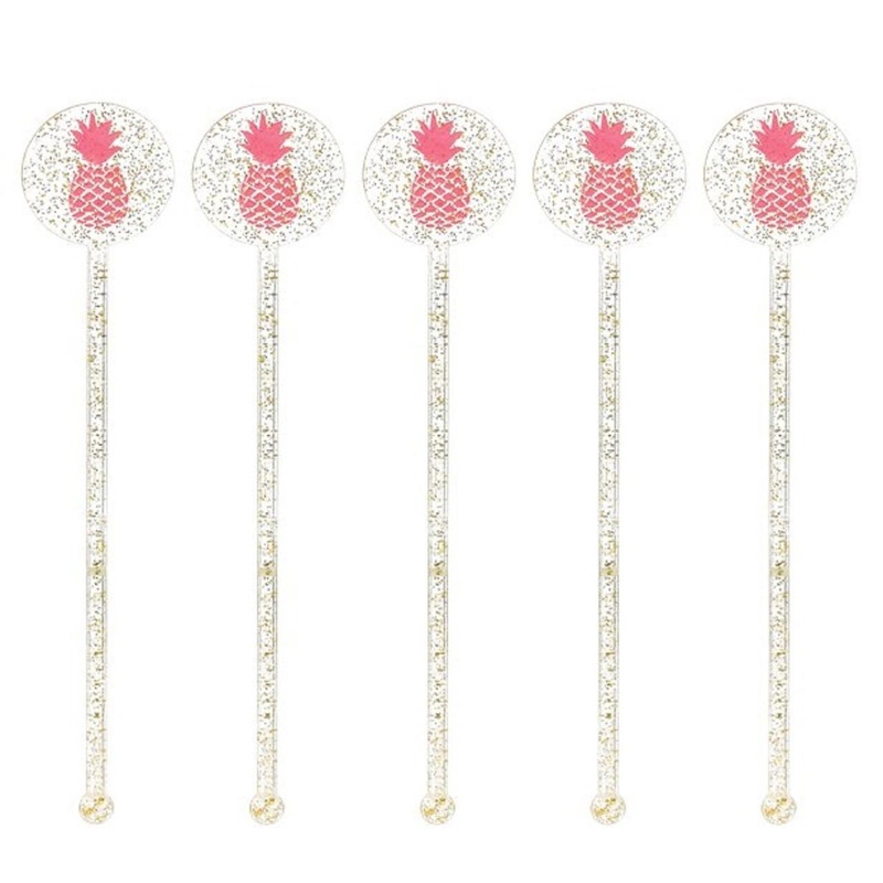 You Had Me At Aloha Plastic Glitter Stirrer 18pcs