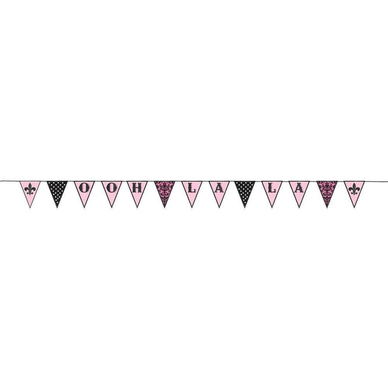 A Day In Paris Fabric Pennant Banner