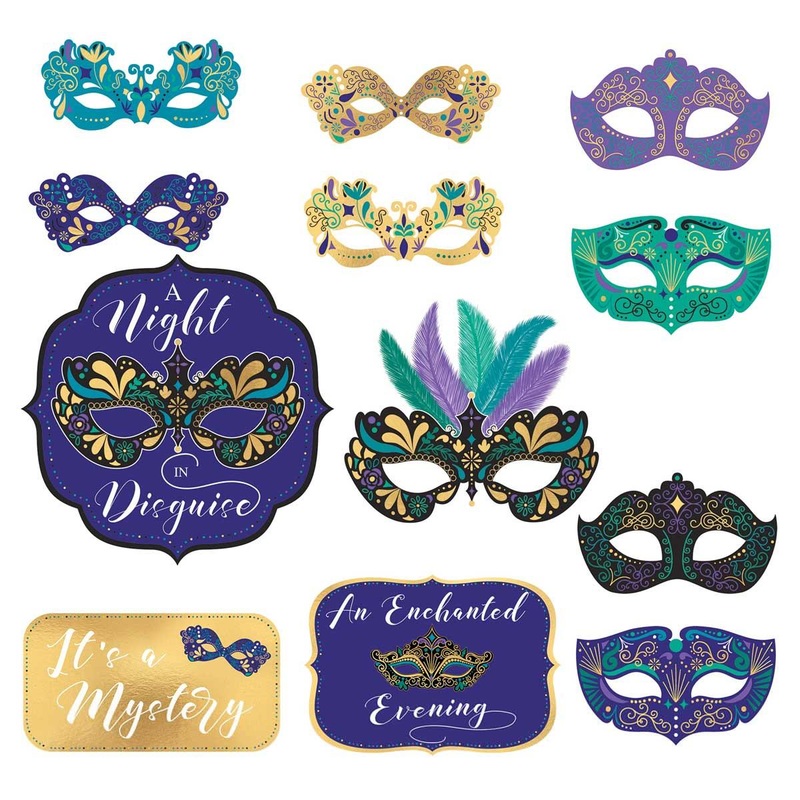 A Night In Disguise Paper Cutouts 12pcs