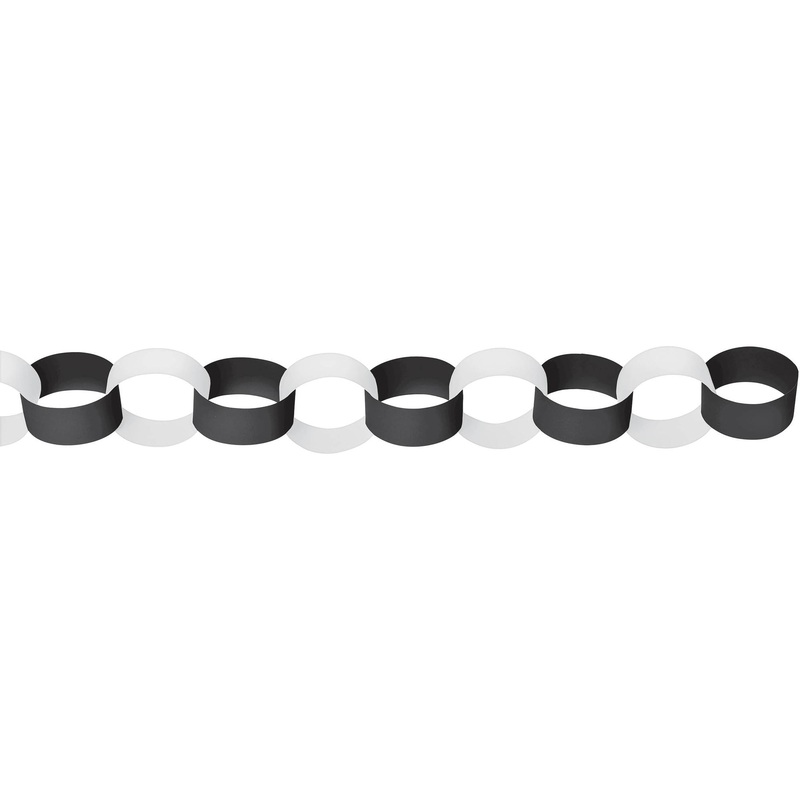 Black And White Chain Link Garland
