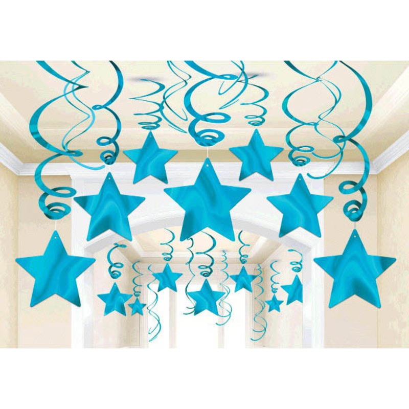Caribbean Stars Swirl Decorations 30pcs