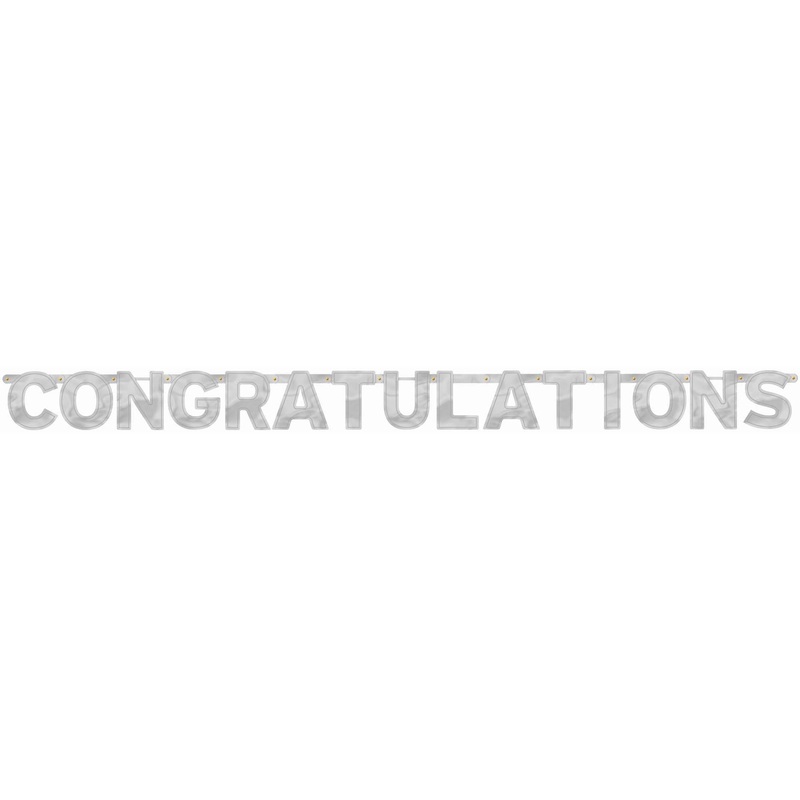 Congratulations Letter Banner 6.75 ft x 6.25in