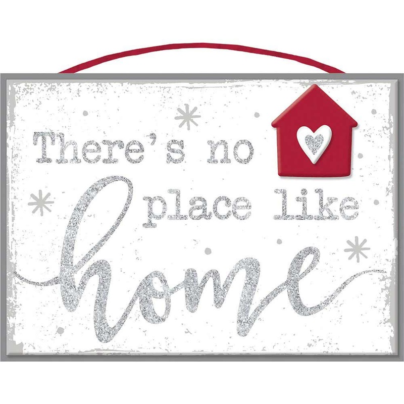 Holiday Home Hanging Sign 5in x 7in