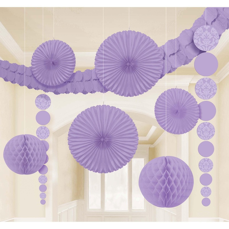 Lilac Damask Decorating Kit