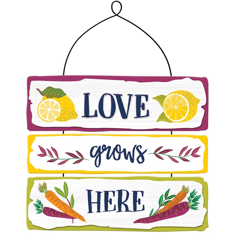 Love Grows Here Hanging Deluxe Decoration
