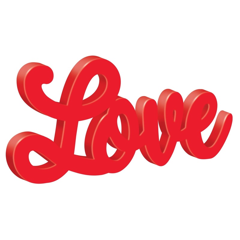 Love Script Sign MDF Sign