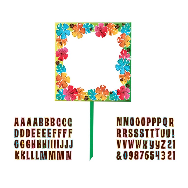 Luau Customizable Yard Sign 14 x 15in