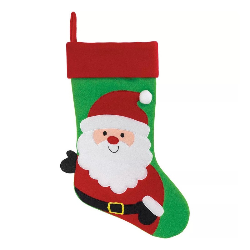 Santa Claus Stocking Decoration 18in