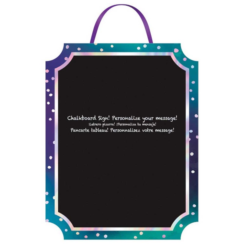 Sparkling Sapphire Menu Easel 9in x 7in