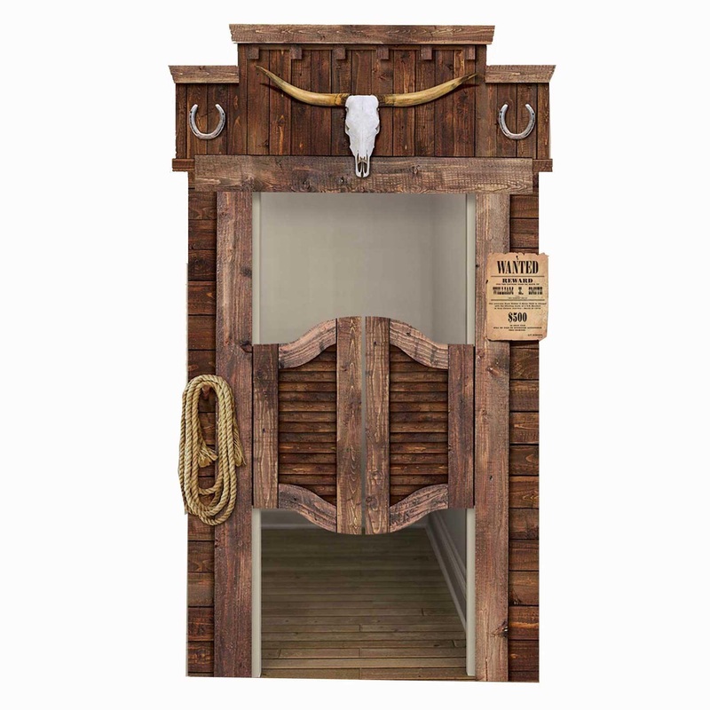 Western Functional Cardboard Saloon Door