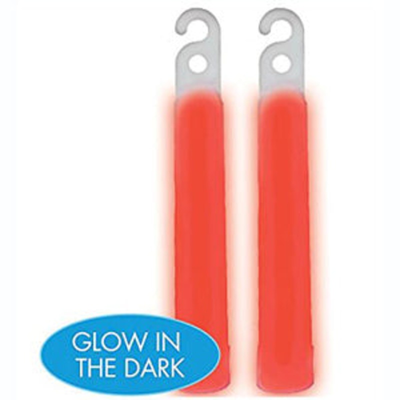Red Glow Sticks 4in, 2pcs