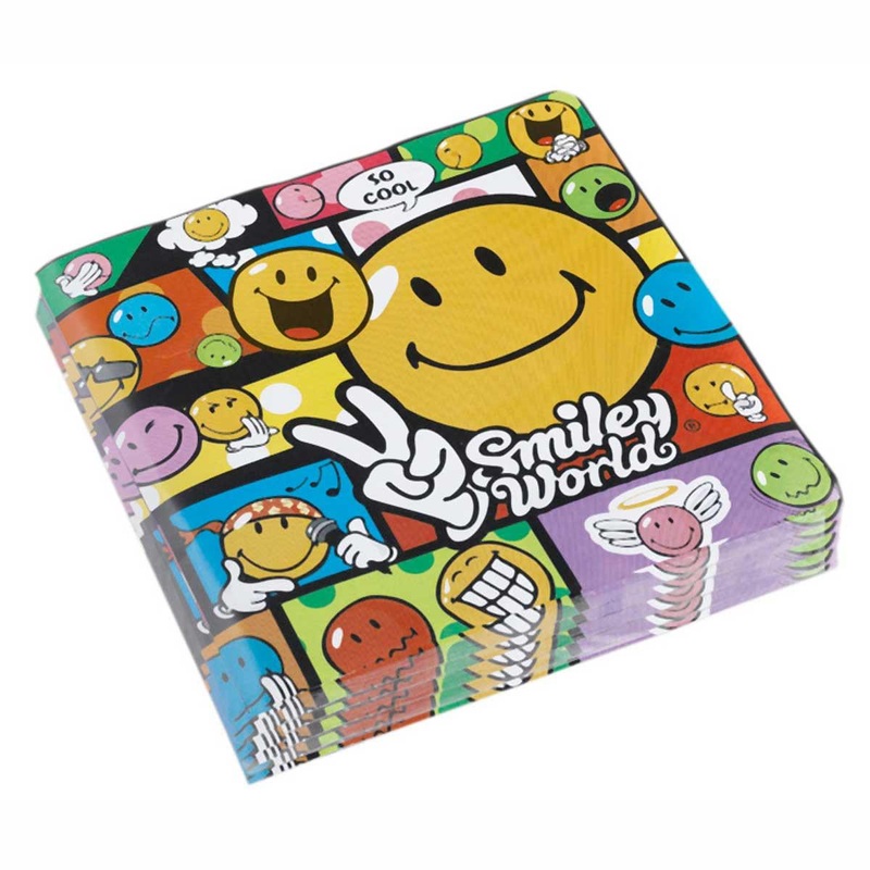 Smiley Comic Lunch Tissues 20pcs