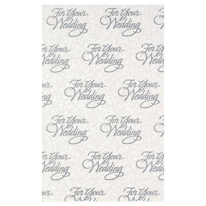 Wedding Wishes Gift Wrap 5ft X 30in