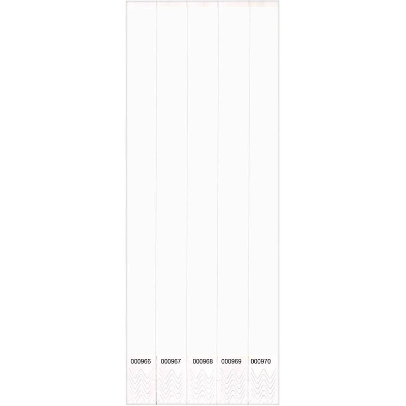 White Paper Wristbands 100pcs