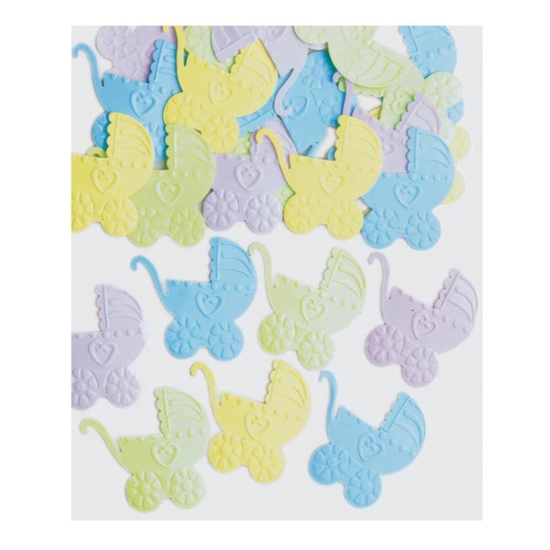 Baby Carriages Embossed Confetti Mix