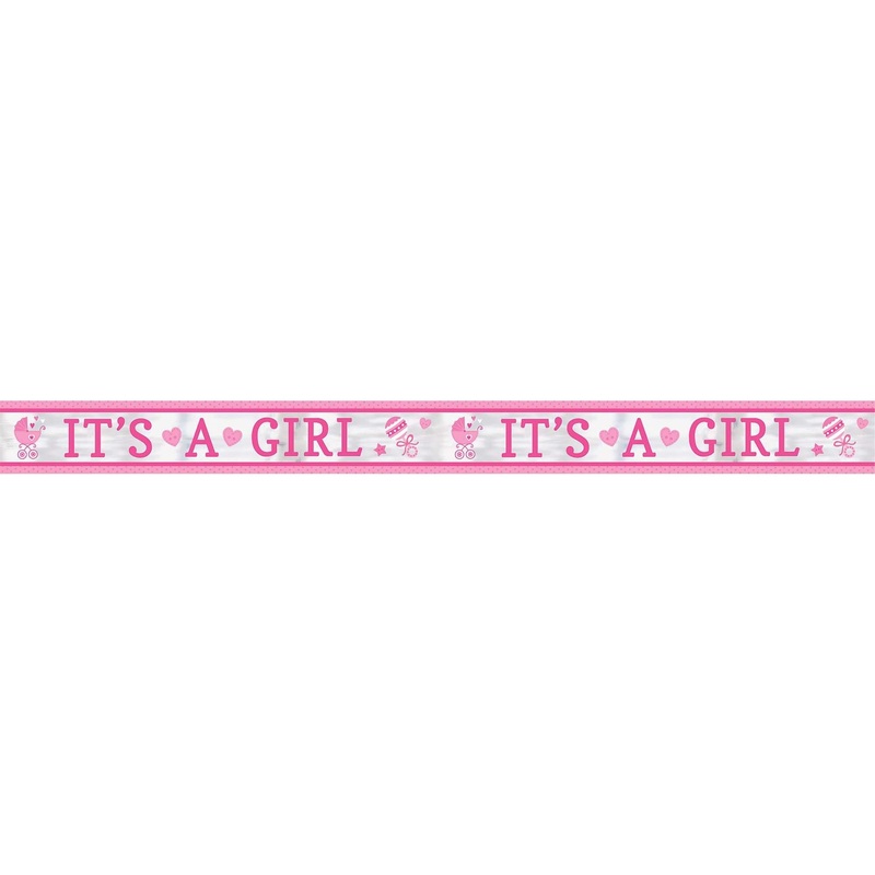 Baby Girl Foil Banner