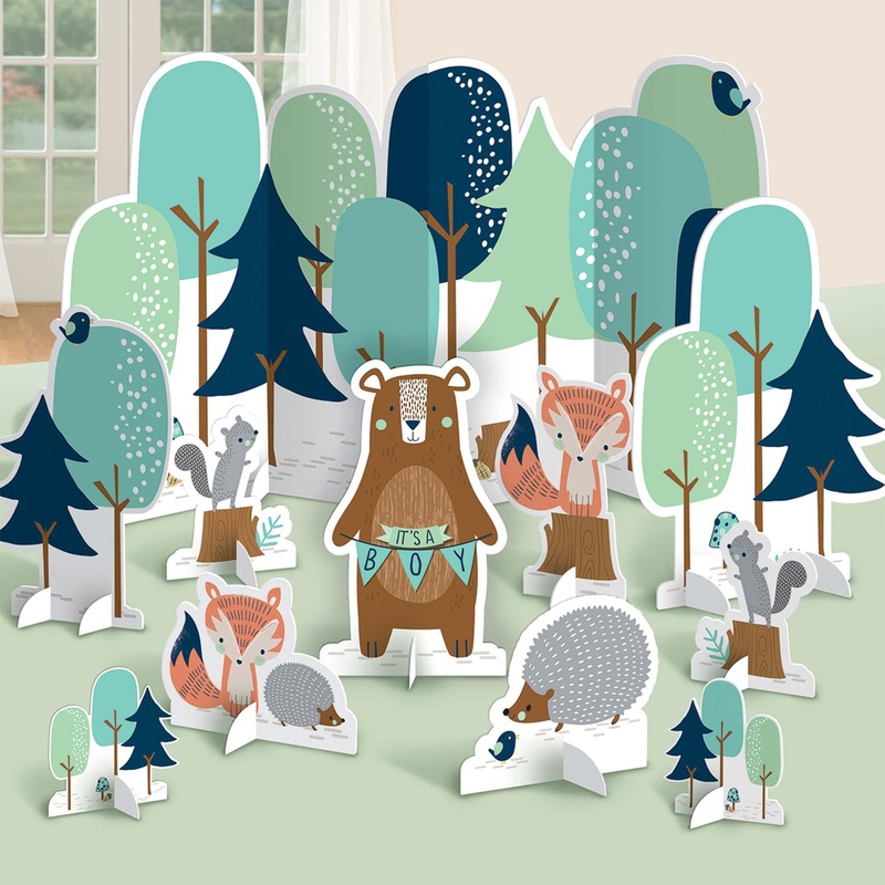 Baby Shower - Bearly-ly Wait Printed Paper Table Decoration