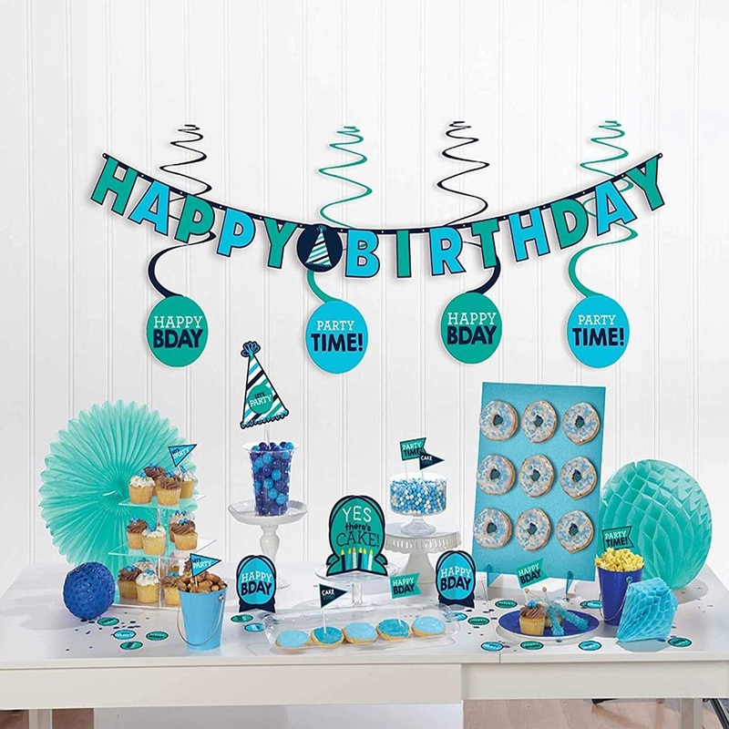 Birthday Blues Mini Party Accessories Decoration Kit