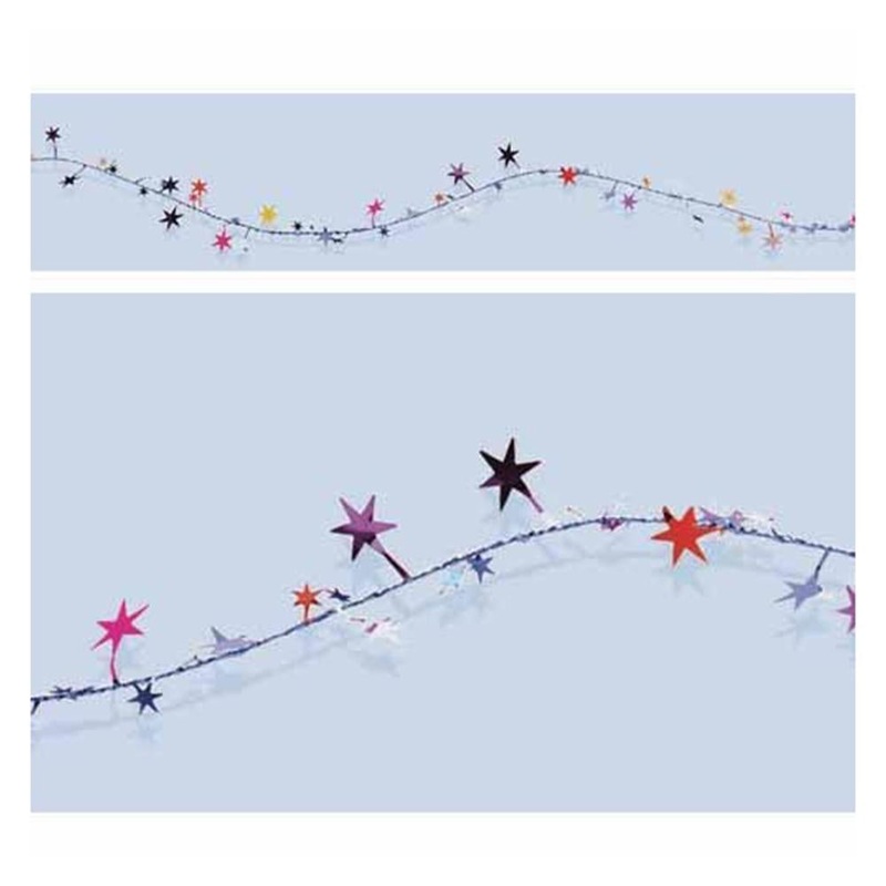 C-Spray Star Wire Garland 12in