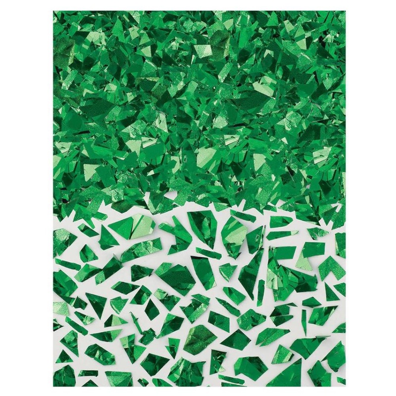 Green Sparkle Foil Shred Confetti 1.5oz