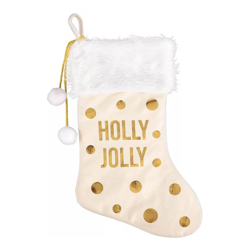 Holly Jolly Stocking Decoration 18in