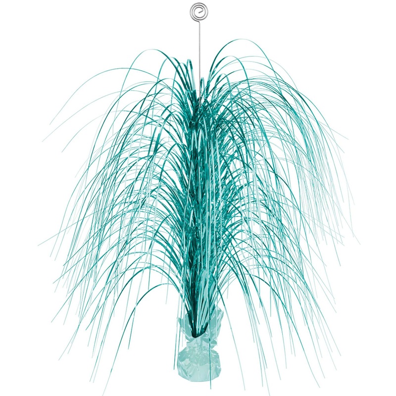 Robin's Egg Blue Large Spray Foil Centerpiece 28in