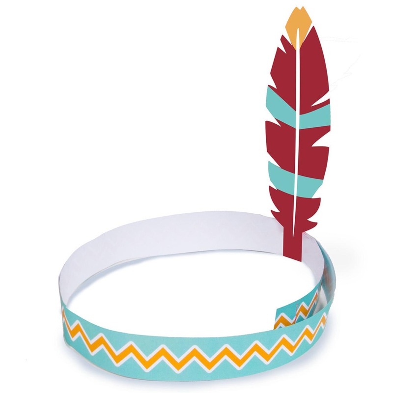 Tepee & Tomahawk Hairbands 4pcs
