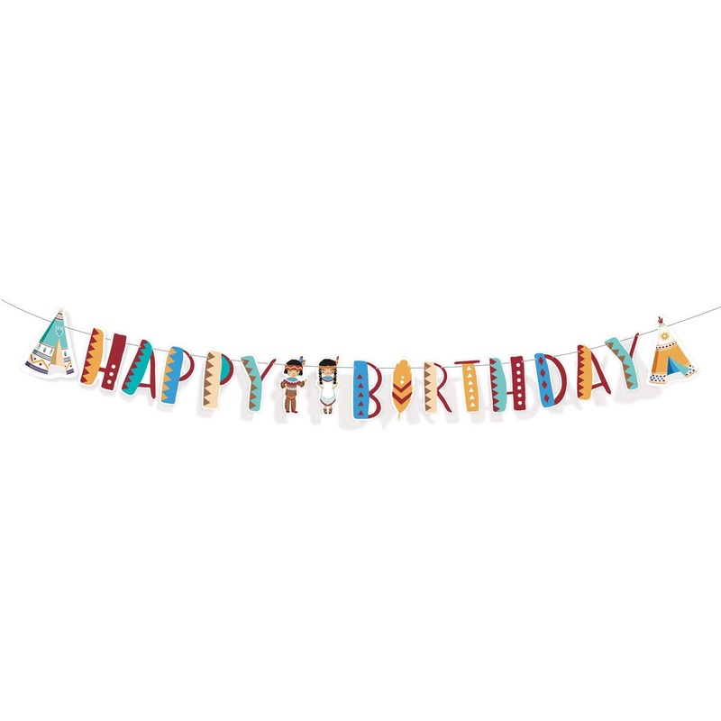 Tepee & Tomahawk Letter Banner
