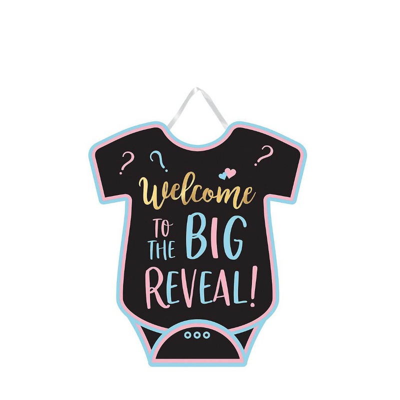 The Big Reveal Welcome Sign Cardboard
