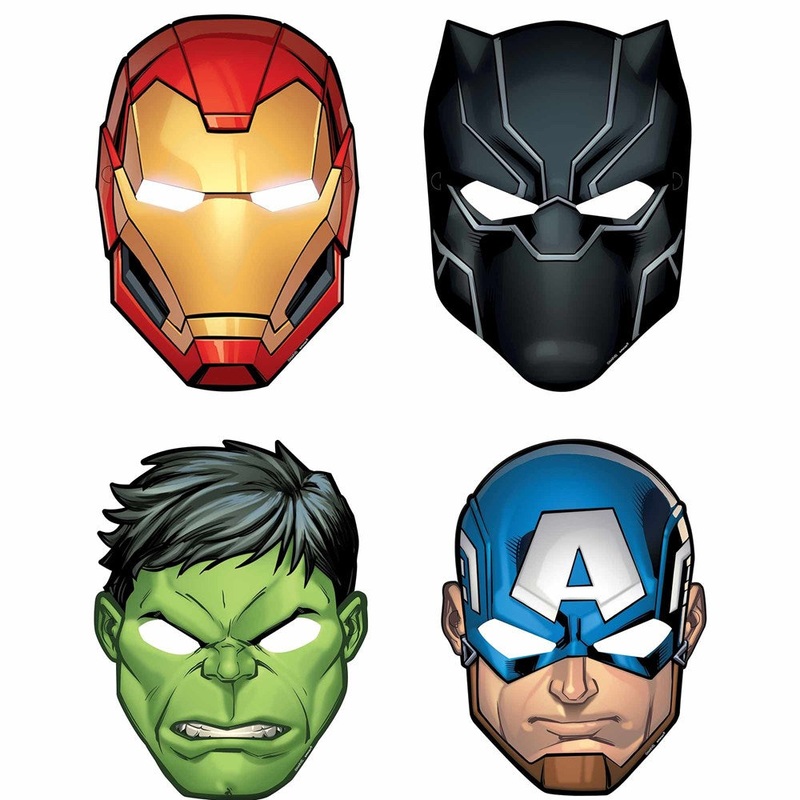 Avengers Powers Unite Paper Masks (PC8)