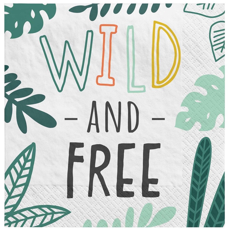 Get Wild Jungle Beverage Napkins (PK16)