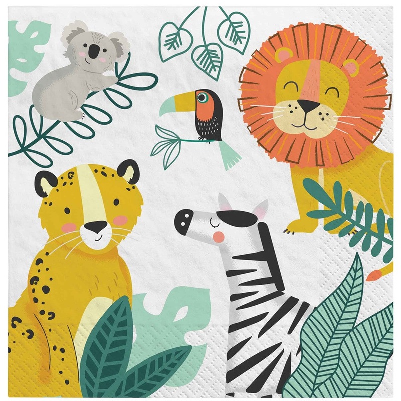 Get Wild Jungle Lunch Napkins (PK16)