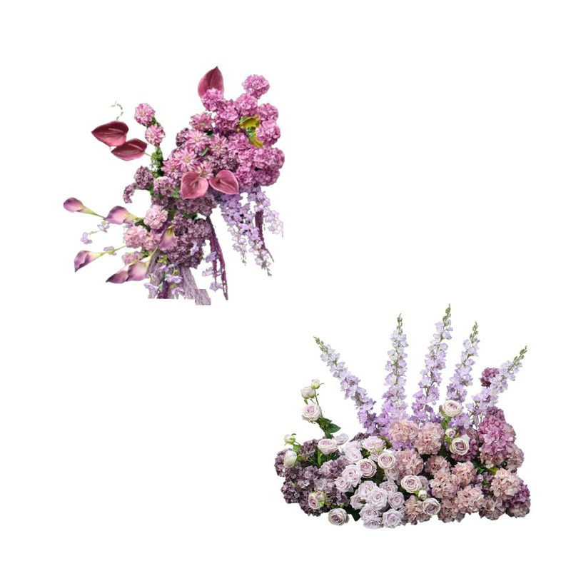 Purple & Pink Floral Arrangement Combo