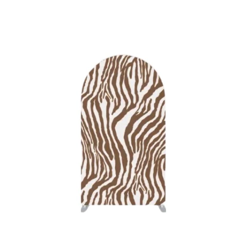 Zebra Print Arch Backdrop - Medium