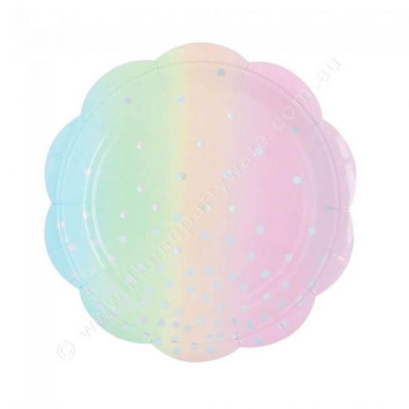 7" Illume Iridescent Paper Plate
