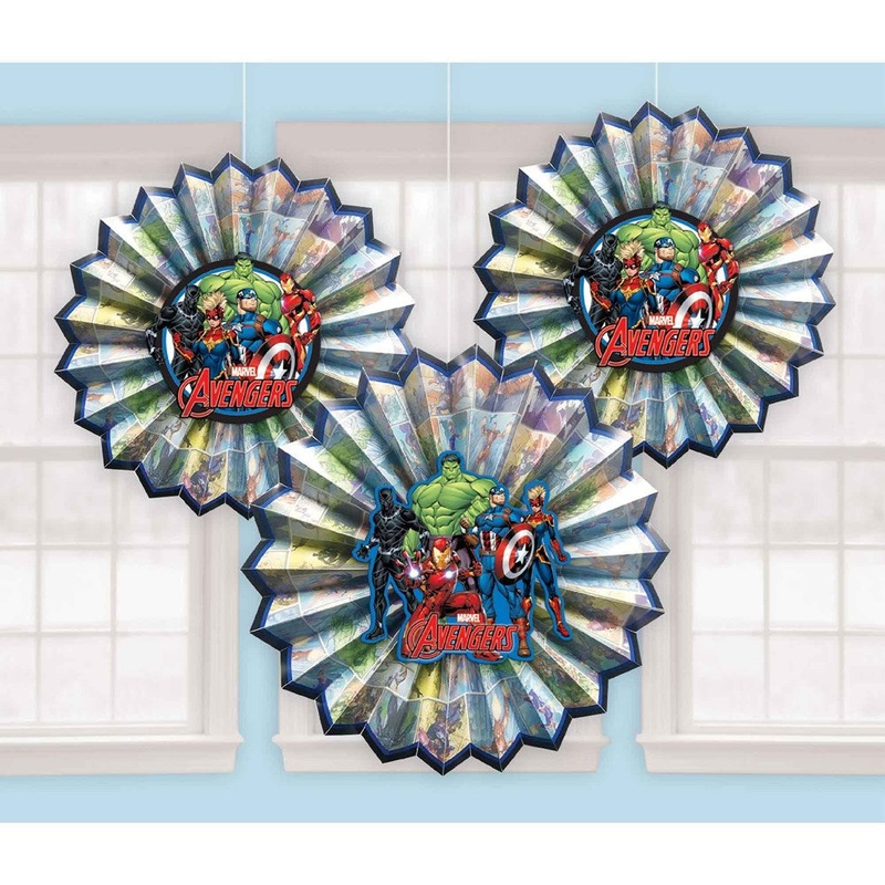 Avengers Powers Unite Paper Fan Decorations
