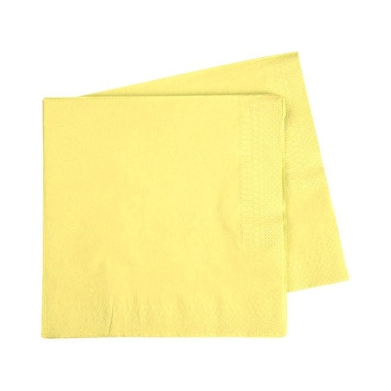 Classic Pastel Yellow Lunch Napkin
