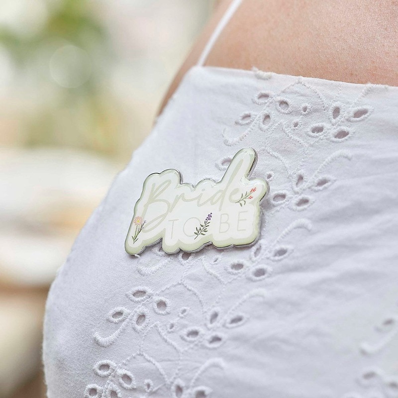 Floral Bride To Be Hen Party Badge