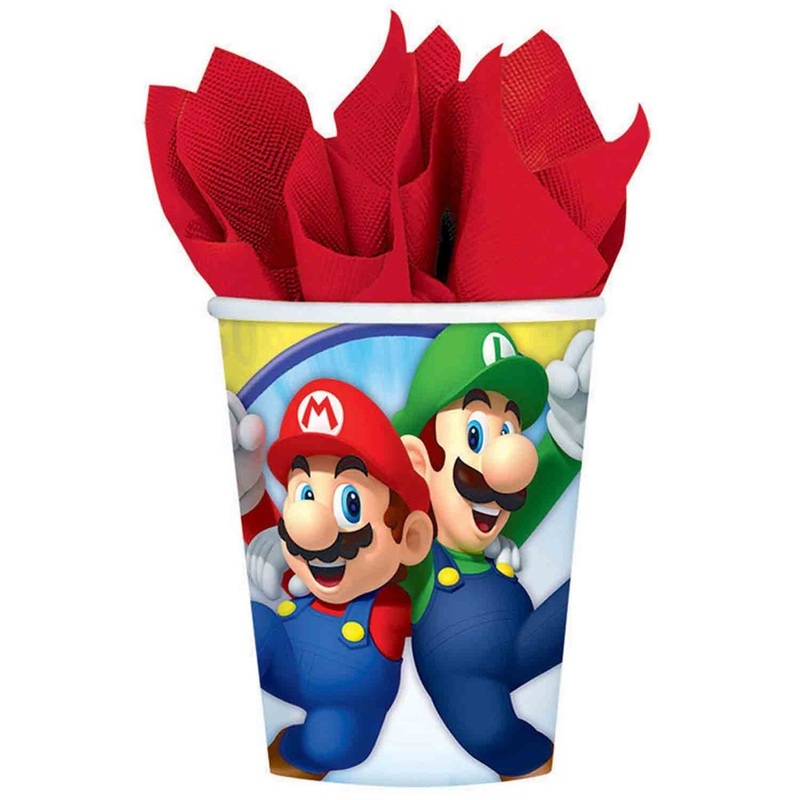 Super Mario Brothers Party Cups