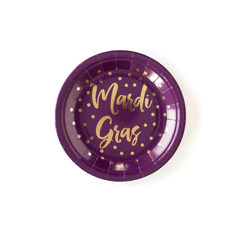 Mardi Gras Paper Plates