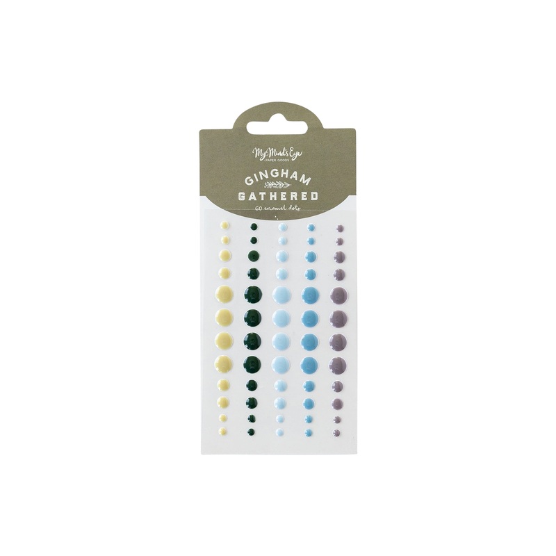 Gingham Gathered Enamel Dots