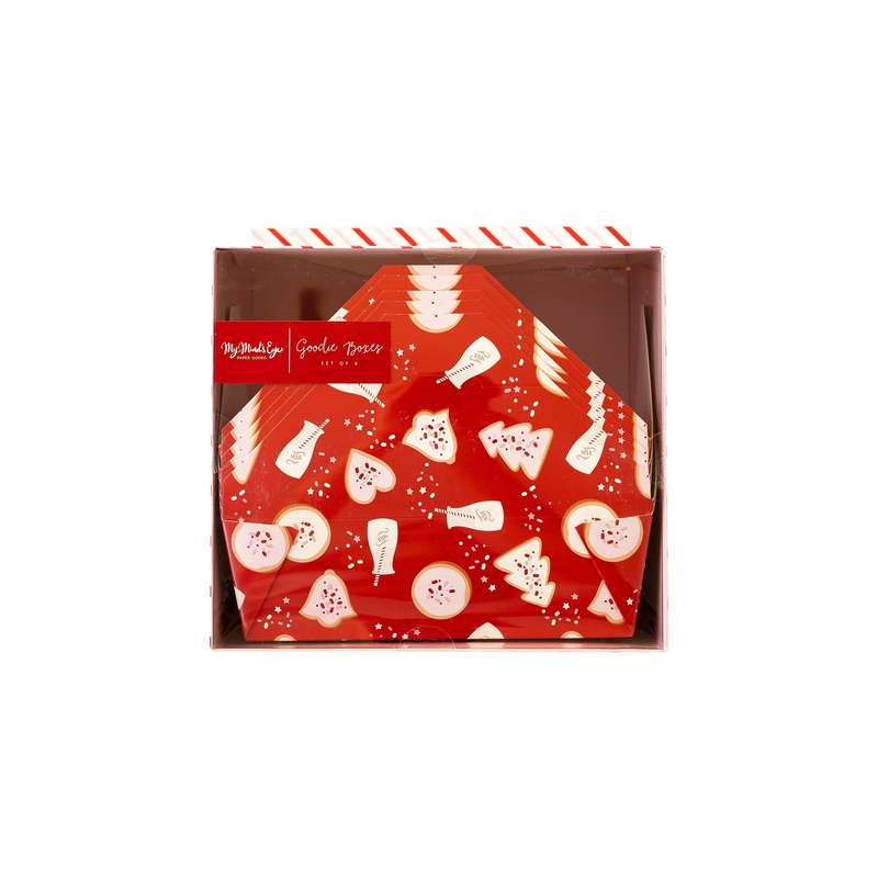 Red Milk and Cookies Take Home Box
