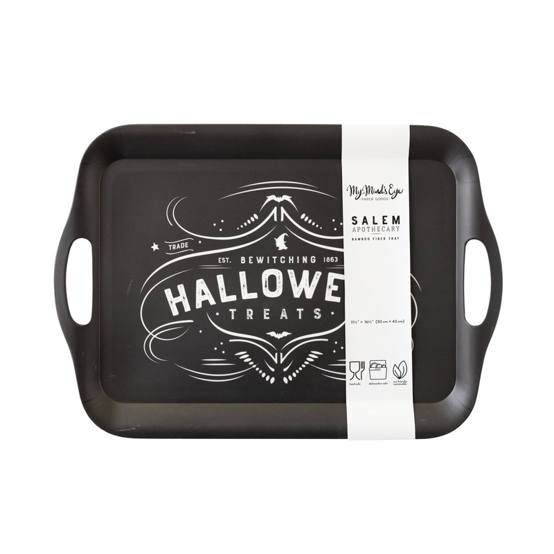 Salem Apothecary Halloween Treats Reusable Bamboo Tray