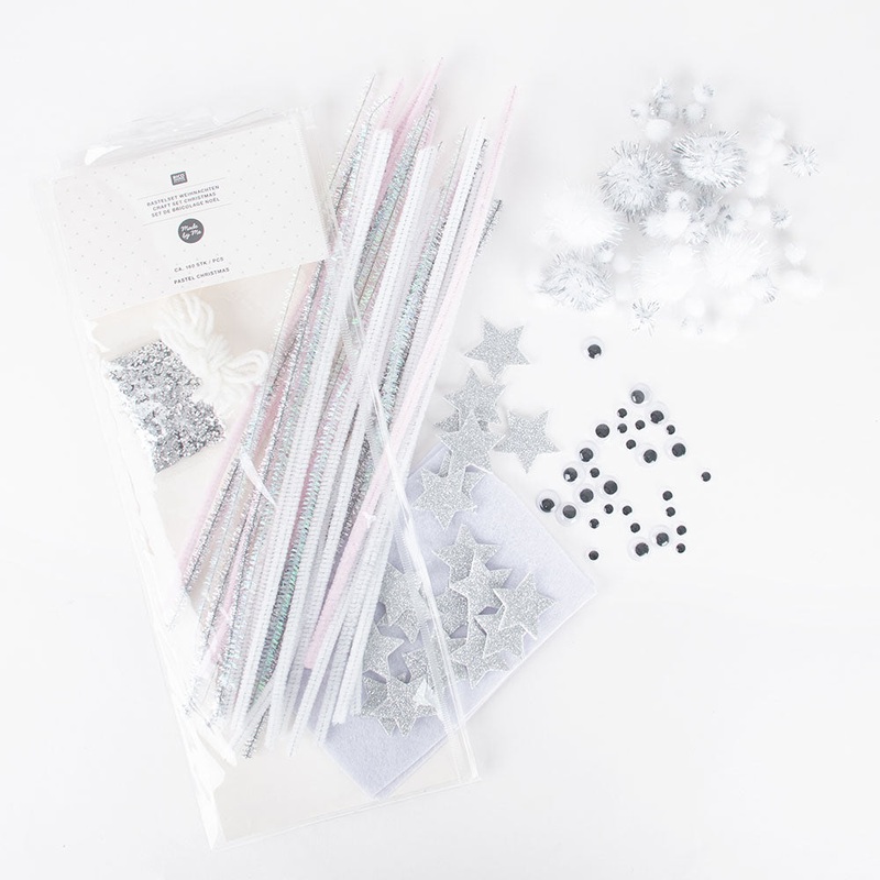 Set de bricolage argent et blanc
