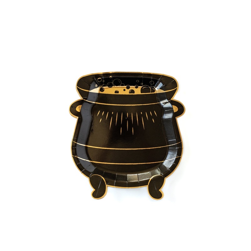 Spellbound Cauldron Shaped 8" Paper Plates