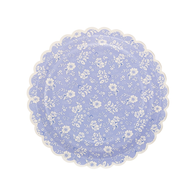 Sweet Floral Lavender Paper Plate