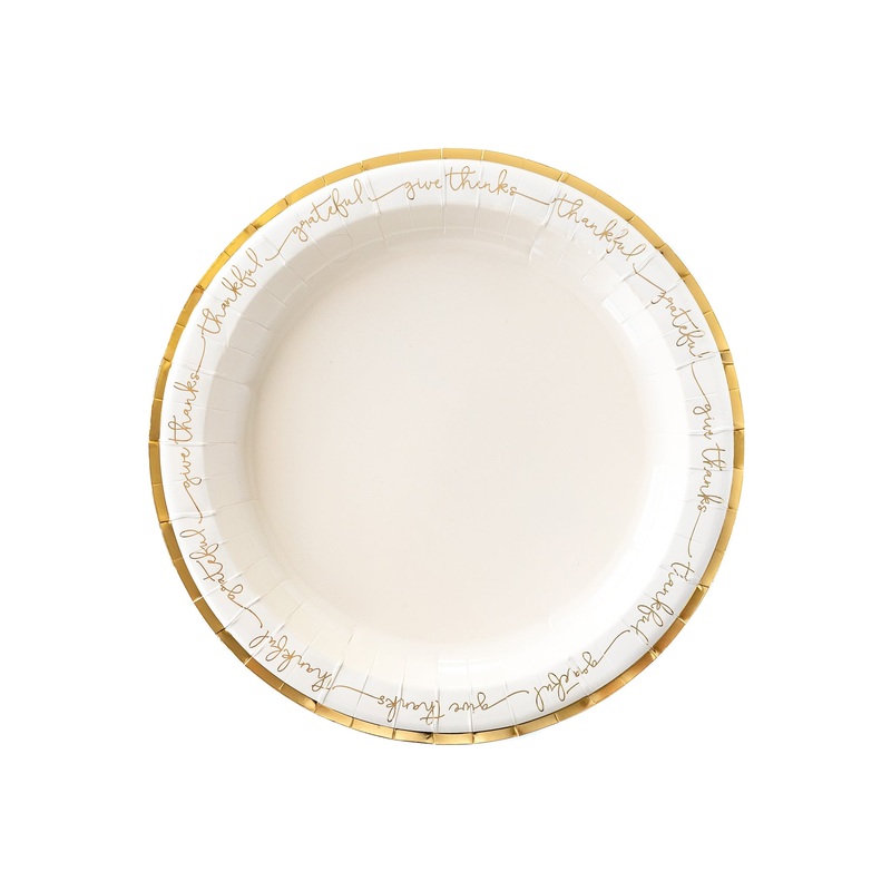 Thankful Words Charger 11" Paper Plates