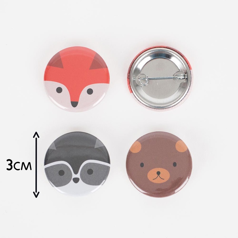 1 badge animaux de la fort