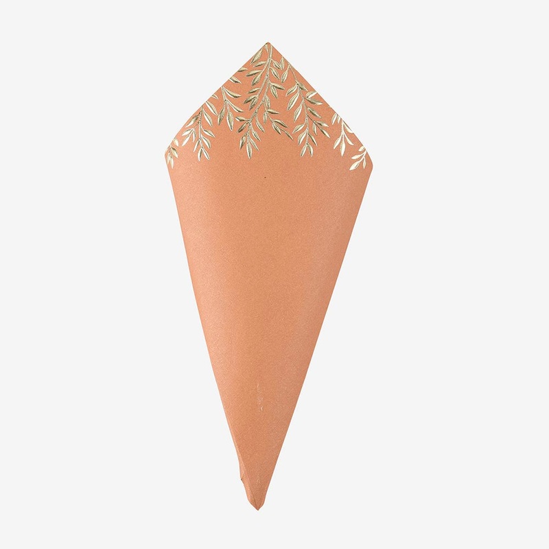 10 cornets jolis brins terracotta